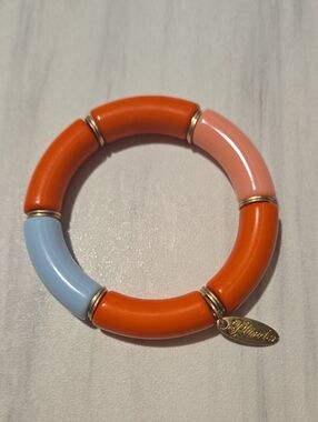 Orange, Pink & Light Blue Bracelet